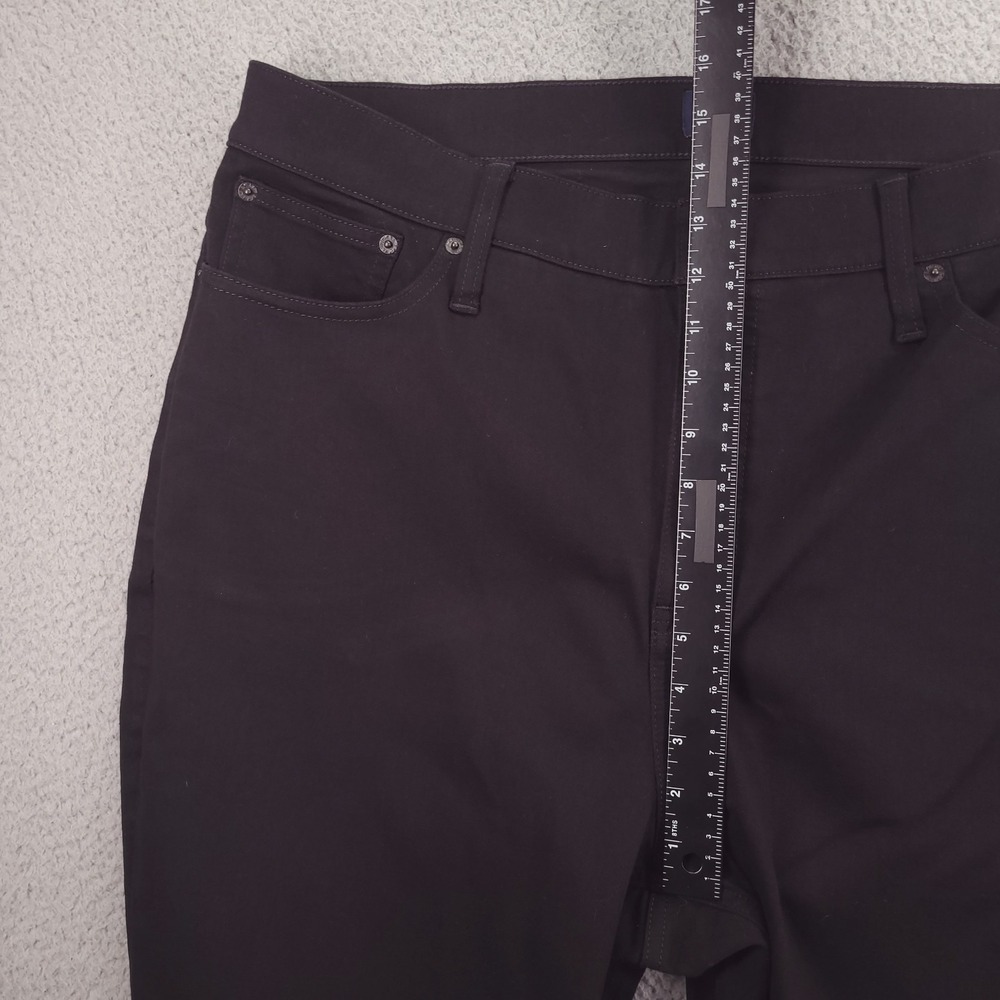 J CREW Factory Jeans Size 35P High Rise Flare Crop Black Stretch Denim NEW - Picture 12 of 16